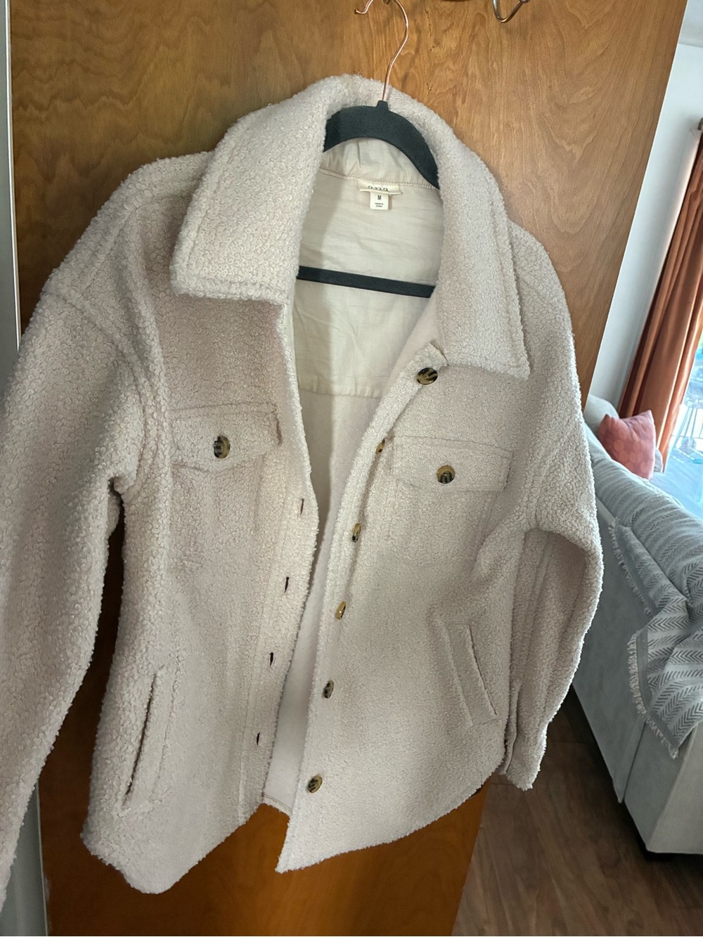 Ana Cozy Sherpa Jacket - Cream